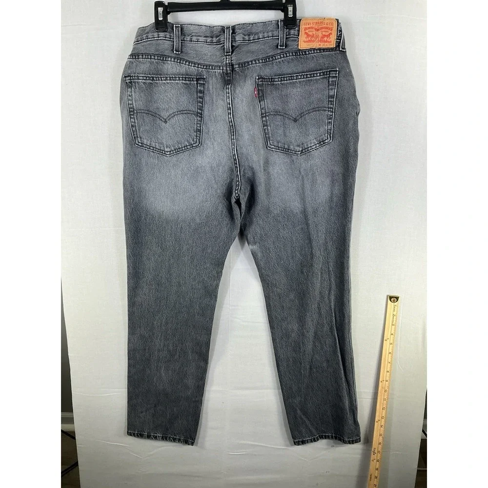 Levi's 541 Athletic Taper Gray Wash Jeans Men's W38 L30 Cotton Denim
